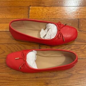 Nordstrom Red Bow-Accent Ballet Flats - Women